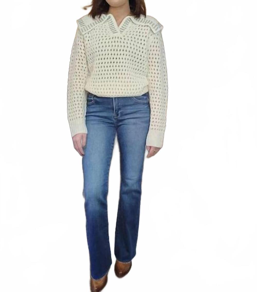 NEW RISEN natalie high rise double bootcut jeans in medium wash